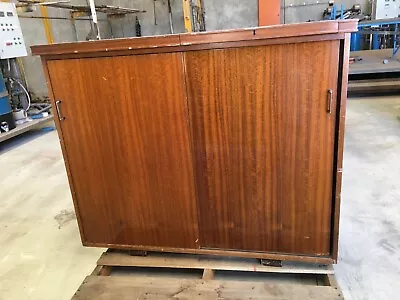 Vintage Wooden Desk Cabinet Office Scotch Cabinet Desk Office Second-hand • $325