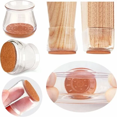 $7.99 • Buy 1-50pcs Ruby Slider Chair Leg Protector Cap Hardwood Floors Fits All Shape Chair