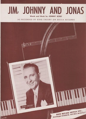 $5 • Buy Sheet Music:  (Lot Of 2)  Bing Crosby  Rare     Lily Of Laguna & Jim, Johnny... 