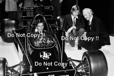 £3.20 • Buy Ronnie Peterson & Ickx & Colin Chapman JPS Lotus 76 Launch 1974 Photograph 2