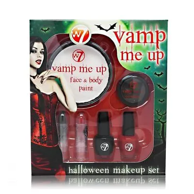 NEW W7 Vamp Me Up 6 Piece Eyes Lips Face & Nail Halloween Make Up Set • £9.67