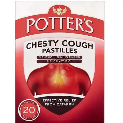 £4.31 • Buy Potters Chesty Cough Pastilles Pack Of 20