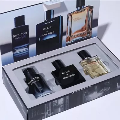 Jean Miss Eau De Parfum Fragrance Cologne For Men 3pcs Set 30ml Luxury Perfume  • £19.99