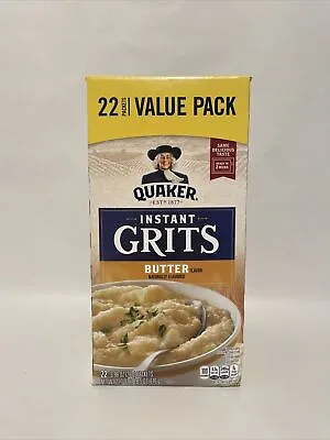 Quaker Instant Grits Original Flavor - Value Pack Of 22 - June 2024 • £15.27