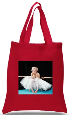 Shopper Tote Bag Cotton Red Cool Icon Stars Marilyn Monroe Ideal Gift Present • £7.99