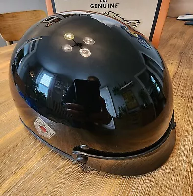 Vintage 90s Harley Davidson Shorty Motorcycle Helmet By Simpson - NEW IN BOX! MD • $129.99