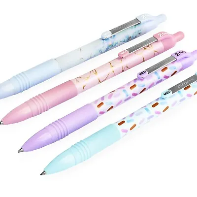 £3.49 • Buy Zebra Z-Grip Smooth Sweetie/Blush Ballpoint Pen - Black Ink - 1 Of Each - 4 Pack