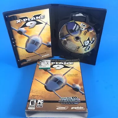 X-Plane 9 Flight Simulator For PC Game Graphism 6 Discs In Case W/ Manual • $12.99