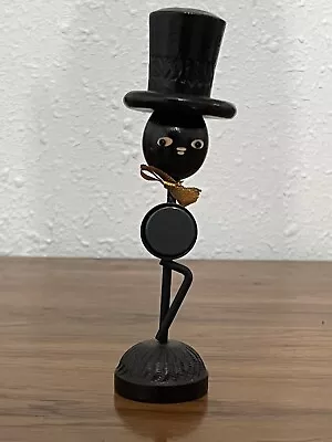 Vintage IDEAL Gentleman Wood & Metal Figure Bottle Opener Top Hat Japan Magnetic • $2.50