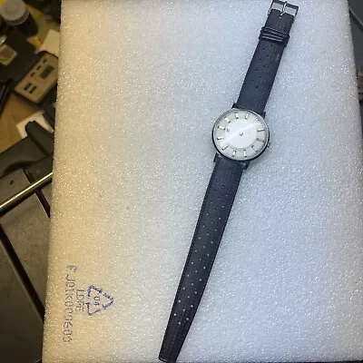 Vintage Louvic De Luxe Diamond Dial Mystery Mens Wrist Watch • $150