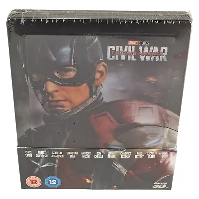 Captain America: Civil War Blu-Ray 3D +2D Steelbook - Zavvi Exclusive Limited • $255.10
