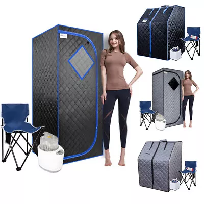 2L/4L Portable Full Size Personal Steam Sauna Heated Tent Home Spa Detox Therapy • $146.83