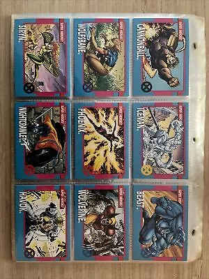 1992 X-Men Trading Cards Cerebro Scan Complete Set + Bonus Hologram XH1-XH5 • $25