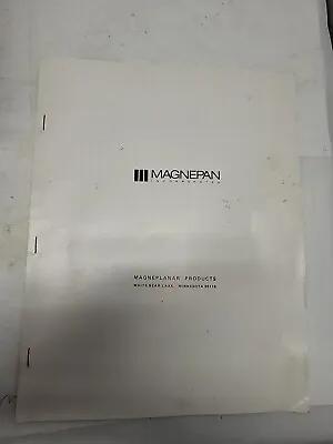 Vintage Instruction Manual Magnepan MG-IIB • $14.99