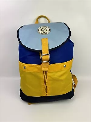 Jack Wills Backpack Colour Block Backpack Blue Yellow • £0.99