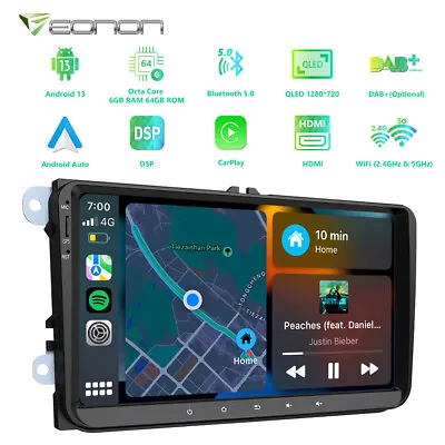 Eonon VWA12S Android 13 6+64 Car Stereo Radio GPS For VW Golf Tiguan Polo Passat • £259.89