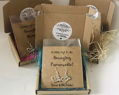 £4.99 • Buy Graduation Thank You Dental Nurse Midwife Paramedic Doctor Earrings Gift New Job