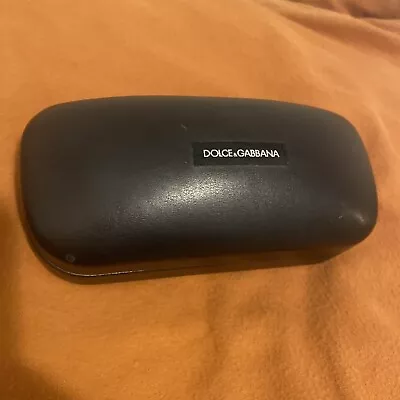 DOLCE And GABBANA Sunglass Eye Glass Clamshell Hard Black Leather CASE ONLY • $12.99