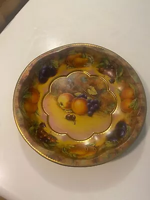 Vintage 1971 Daher Decorated Ware Round Metal Tin Fruit Flower Dish Bowl 11101 • $14.99