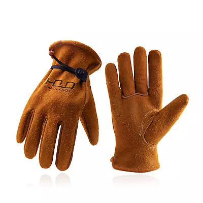 Deerskin Leather Work Gloves Men Women Heat Fire Resistant Forge Welding Gloves • $20.89