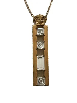 Cversace Necklace Gold Medusa Chain Pendants W/Box MEN'S Ladies Accessories Auth • $341.46