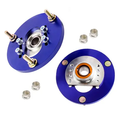 Blue Coilover Camber Plates Caster For BMW 3 Series E46 320 323 M3 Front Top Hat • $100