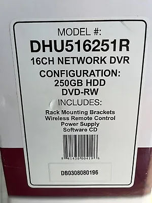 $320 • Buy NIB - Digimerge 16 CH Network DVR 250GB HDD DVD-RW Model DHU516251R 