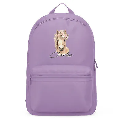 Personalised Girls Mini Horse Backpack Back To School Girl Return To Boys Bag... • £19.99