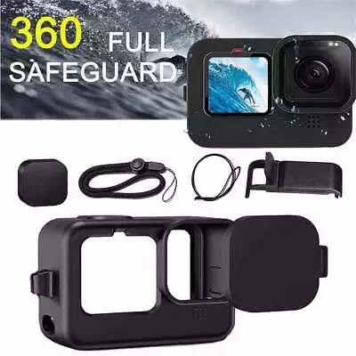 Accessories Kit For GoPro Hero 11 10 9 Black Silicone Sleeve Protective Case • $23.39