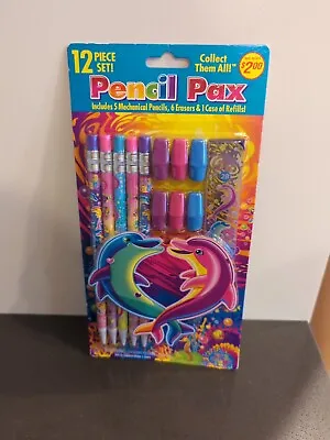 NEW Lisa Frank 12 Pc Mechanical Pencil Set Dancing Dolphins 2008 Erasers Refill • $35