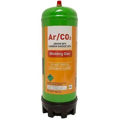 Argon/Co2 220ltr Gas Bottle For MIG Welding Disposable Cylinder • £28.70