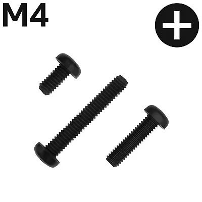 Black Nylon Phillips Screws M3 M4 M5 M6 Pa66 Uk Stock Free Postage • £4.05