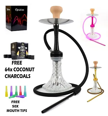 1-Hose 20  Luxury Modern Aluminum Design Hookah Set W/Silicone Hose & Box  • $84.95