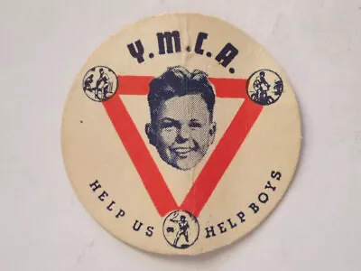 YMCA YOUNG MENS CLUBS AUSTRALIA YOUTH CLUBS PAPER BADGE C1950s • $5