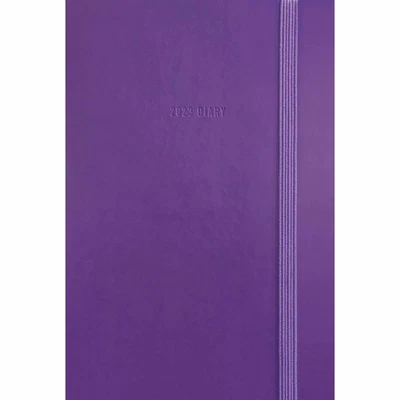 £5.48 • Buy Purple Soft Touch A7 Diary 2023 - Art - Week To View