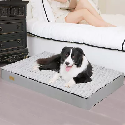 XXXL-L Dog Calming Beds Pet Orthopedic Cushion Comfy Anti Anxiety Crate Mattress • $91.92