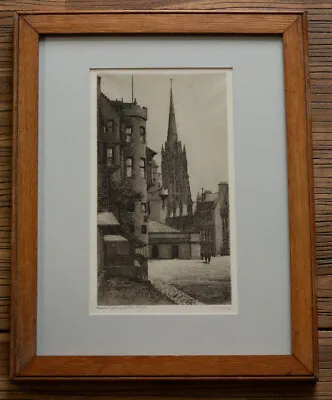Jean Mckay – Castle Esplanade Edinburgh – Original Scottish Etching • £39
