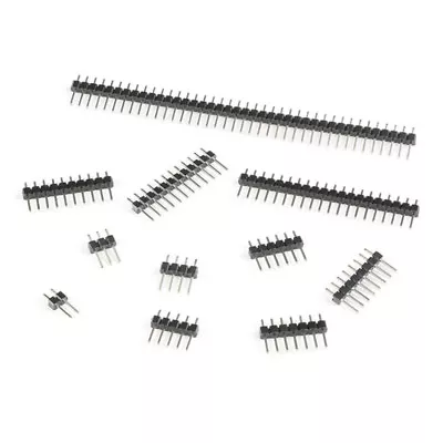 Single/Double Row 2.54mm Male Header Connector Strip Straight/Curved Pin • $1.73