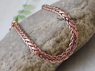 Heavy Chain Link Pure Copper Bracelet Arthritis Pain Relief Men's Bracelets • $25.76