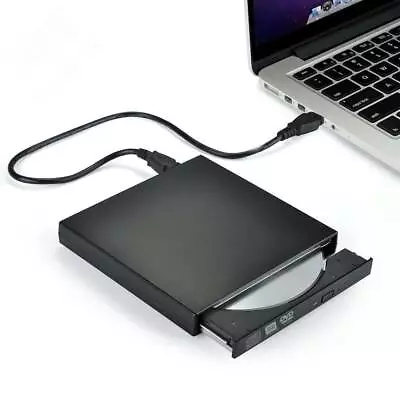 £11.79 • Buy USB External DVD CD Hard Disc Burner Player Reader Optical Drive For PC Laptop