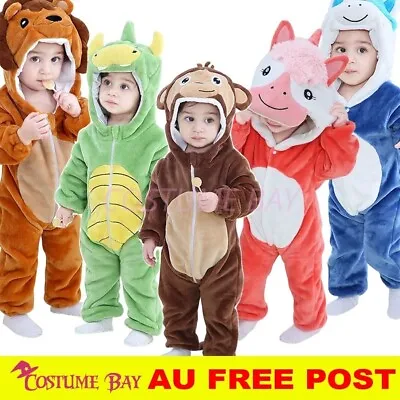 $25.61 • Buy Kids Toddler Animal Kigurumi Baby Monkey Dinosaur Onesie Jumpsuit Infant Pyjamas