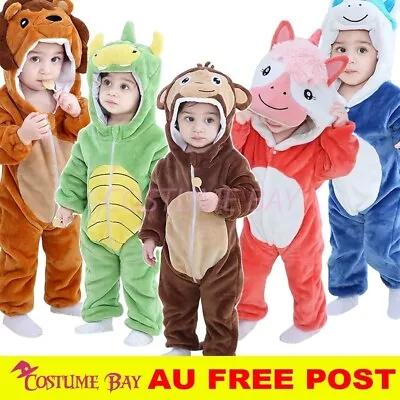 Kids Toddler Animal Kigurumi Baby Monkey Dinosaur Onesie Jumpsuit Infant Pyjamas • $39.95