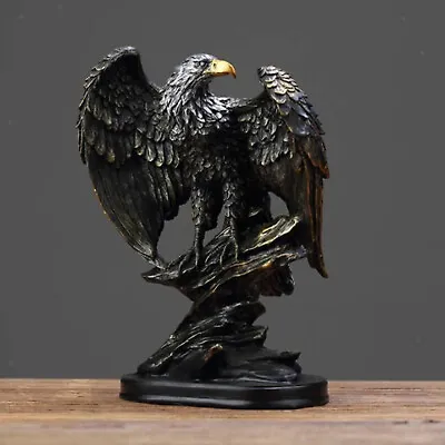 Eagle Sculpture Ornament Figurine Statue Office Bedroom Desktop Decoration • £28.98