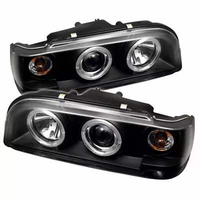 Spyder For Volvo 850 1993-1997 Projector Headlights Pair | LED Halo Black High • $542.36