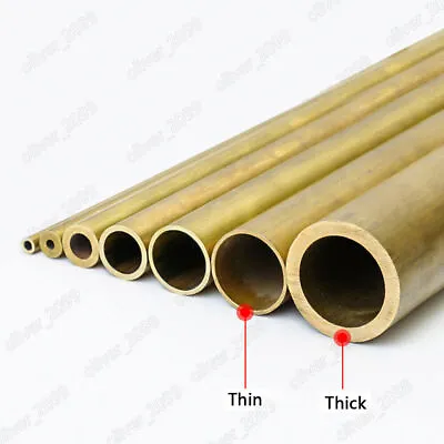Brass Tube Brass Pipe Length 250mm Select Size OD X ID X Length • $11.01