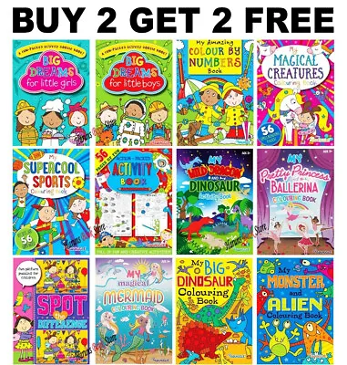 £2.19 • Buy Kids Children Colouring Books Book Fun Activity Unicorns Princess Learning