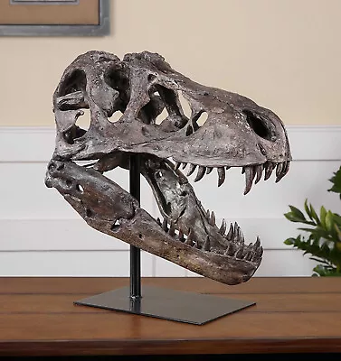 Tyrannosaurus Skull Pre Historic Dinosaur Bone Big Sculpture Head Trex Large New • $449.99