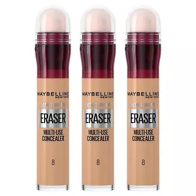 Maybelline Instant Age Rewind Anti Age Eraser Eye Concealer 08 Buff 3 Pack • £26.99