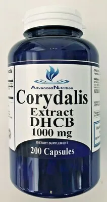 $16.71 • Buy Corydalis Extract DHCB 1000mg 200 Capsules Depression Pain Relief Gluten Free