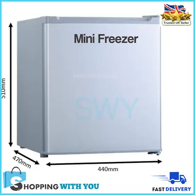 Small Mini Deep Freezer Compact Countertop Table Silver Grey 32L 42db • £126.99